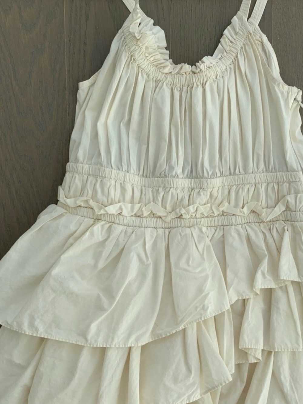 Ulla Johnson Cream Tiered Ruffle Midi Dress - Picture 7 of 7